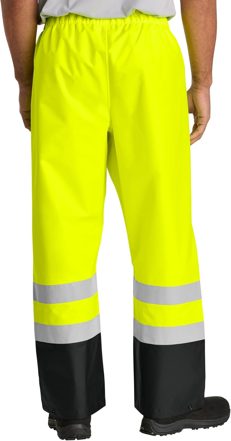 Cornerstone Unisex ANSI Class E Pull-On Rain Pant | Lightweight Reflective Work Pants for Men & Women, Fully Seam Sealed - Image 3
